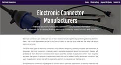 Desktop Screenshot of electronicconnectors.net