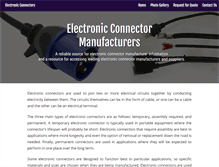 Tablet Screenshot of electronicconnectors.net